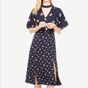 Ann Taylor Cascading Choker Dress